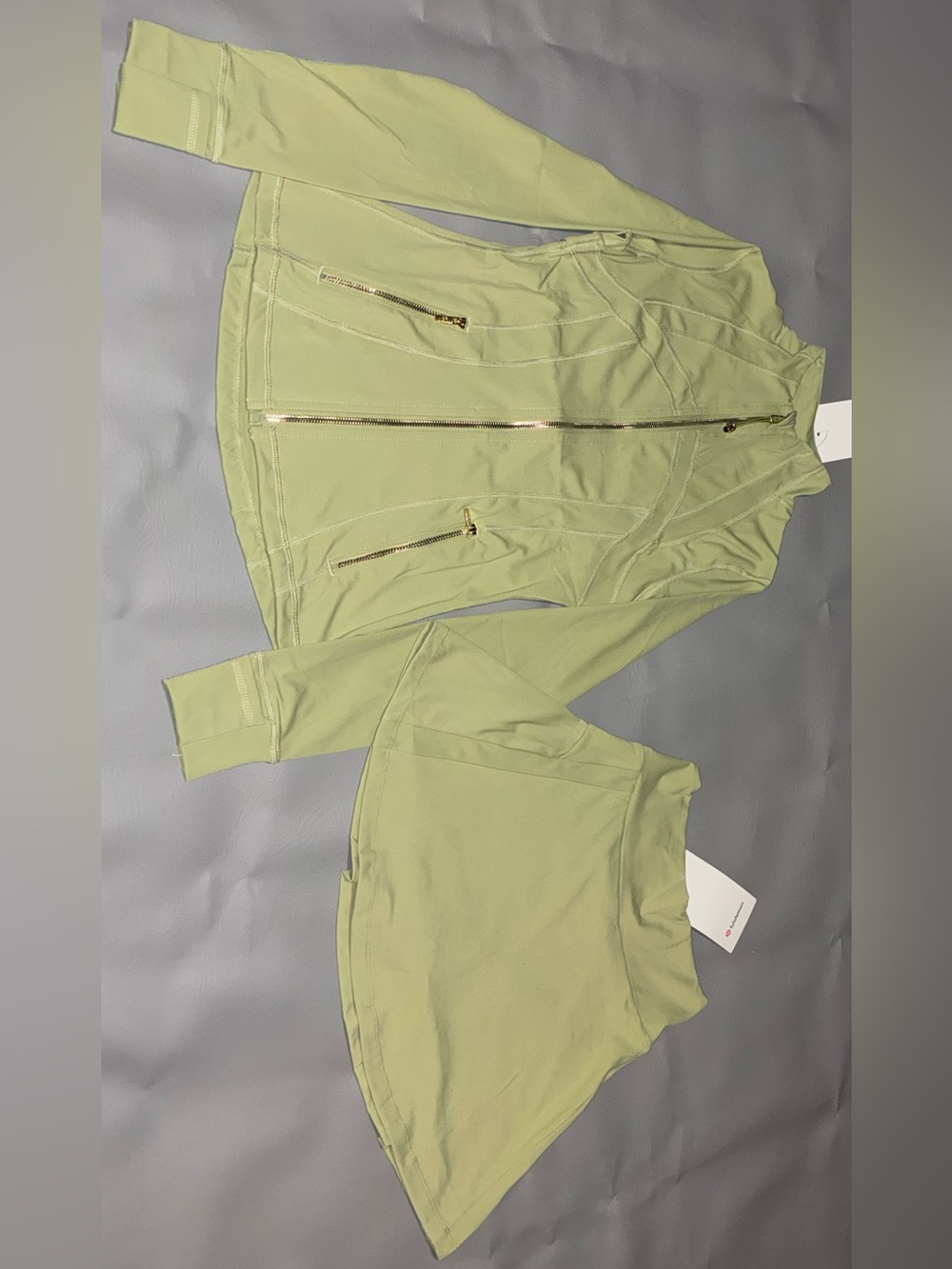 Lululemon Set Define Jacket and Skirt Light Green